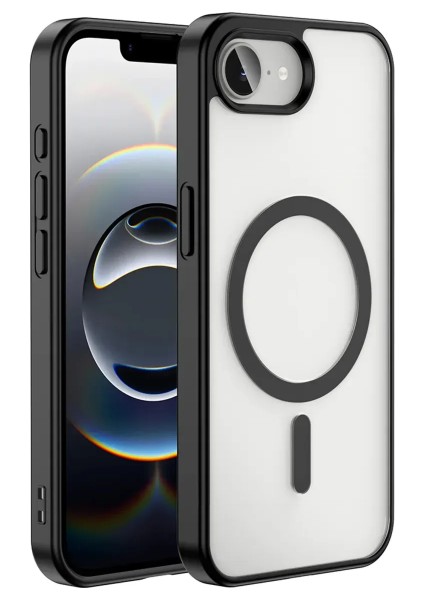 Iphone 16E Kılıf Sert Silikon Magsafe Şarj Arkası Şeffaf Kapak + 9h Ekran Koruyucu Temperli Cam Glas fiyatları