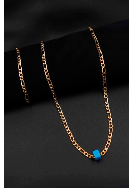 Altın Kaplama Figaro Model Kadın Kolye ve Bileklik Set fiyatları