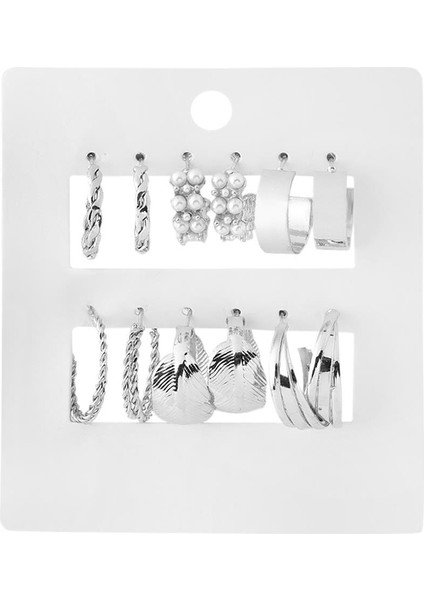 Bijuteri Set Küpe Silver