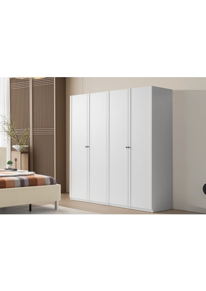Folt White 4 Kapılı Gardırop