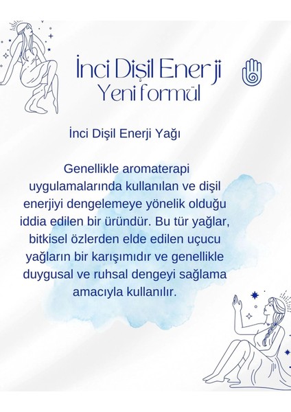 Inci Dişil Enerji Yağı 10 ml fiyatları