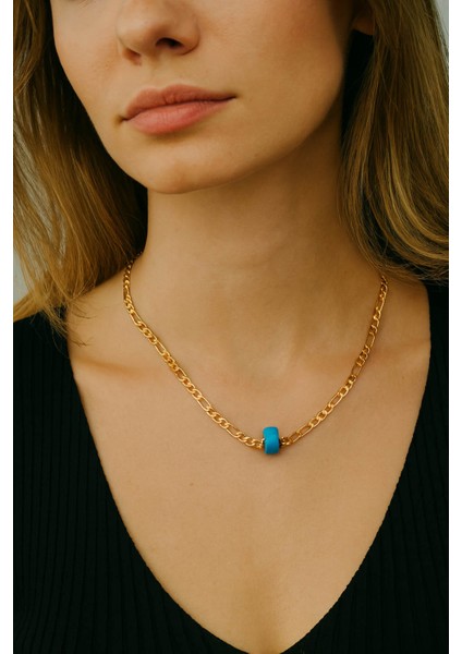 Altın Kaplama Kadın Kolye 3'lü Set modelleri