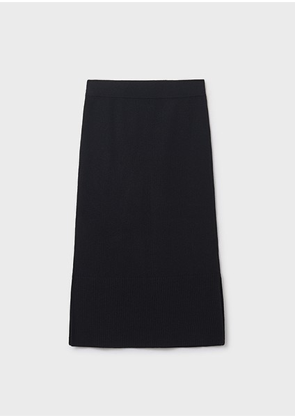 Siyah Kız Çocuk Triko Midi Örme Etek 7904 fiyatları