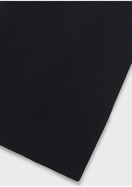 Siyah Kız Çocuk Triko Midi Örme Etek 7904 modelleri