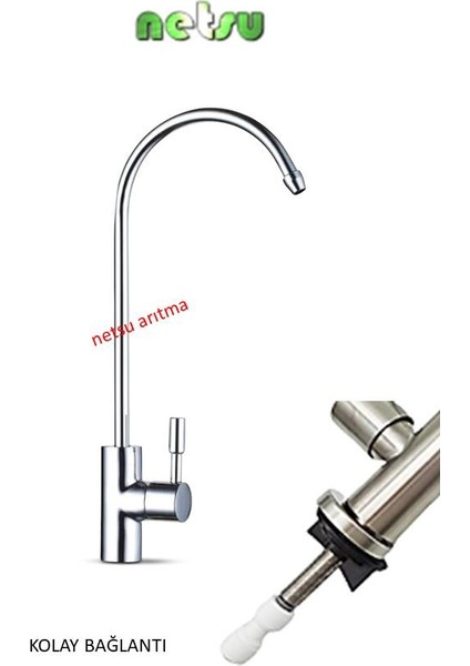 Su Arıtma Cihazı Musluğu (yumuşak metal içermez)