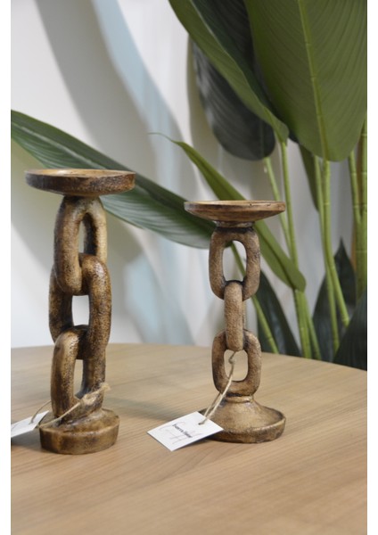 2 Li Dekoratif Zincir Şamdan Obje fiyatları