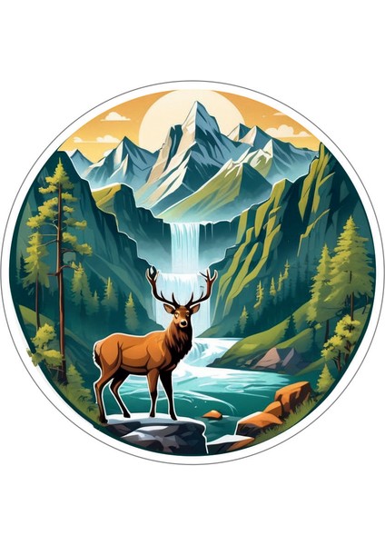 33X33 cm Karavan V10 Araç Tekne Duvar Jeep Oto Sticker