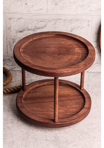 Ahşap 2 Katlı Dönen Sunum ve Düzenleme Standı, Şık ve Pratik Tasarım fiyatları