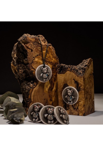 Yamalı Ayıcık Seramik Kolye – Stres ve Denge Kolyesi indirimleri