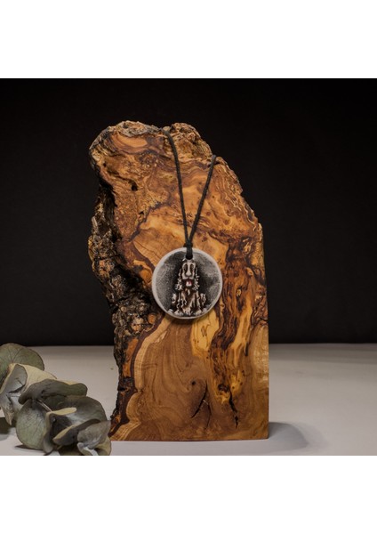 Köpek Yüzü Seramik Kolye – Stres ve Denge Kolyesi