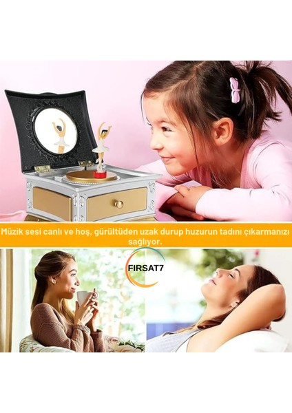 Aynalı Müzik Mücevher Kutusu Dans Eden Balerin Müzik Kutusu Sevgililer Doğum Günü Ev Ofis Hediyesi fırsatları