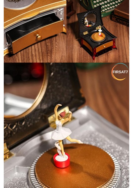 Aynalı Müzik Mücevher Kutusu Dans Eden Balerin Müzik Kutusu Sevgililer Doğum Günü Ev Ofis Hediyesi indirimleri