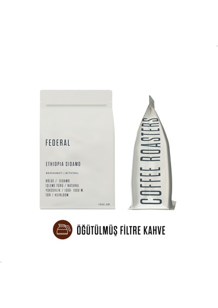 Ethiopia Sidamo (Öğütülmüş Filtre Kahve) 1kg