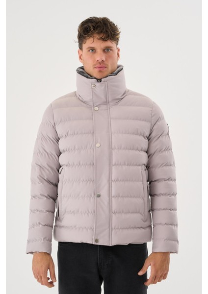 Erkek Krem Su ve Rüzgar Geçirmez Yükseltilebilir Yaka Kürklü Mont&kaban fiyatları