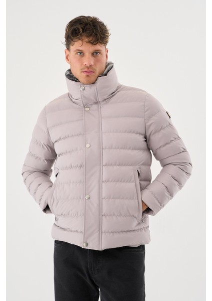 Erkek Krem Su ve Rüzgar Geçirmez Yükseltilebilir Yaka Kürklü Mont&kaban fırsatları