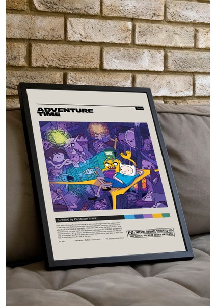 Adventure Time Poster - Siyah Çerçeveli fiyatları