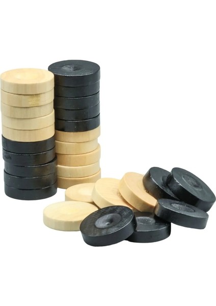 Ahşap Tavla Pulu Orta Boy No:4 ( Pul Çap Ölçüsü:3,0mm )