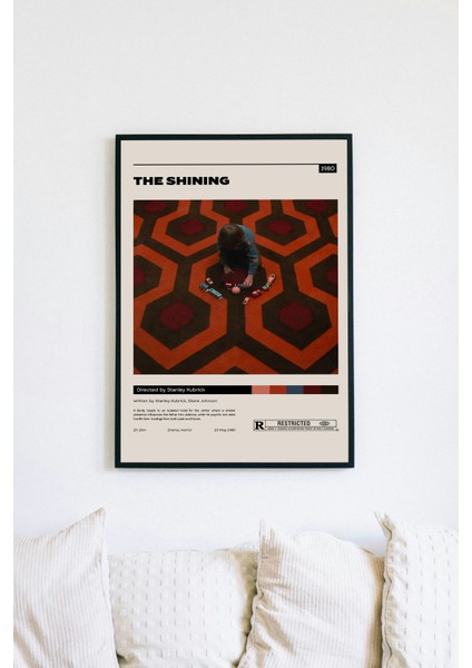 The Shınıng Film Posteri - Siyah Çerçeveli