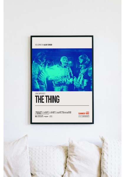 The Thıng Film Posteri - Siyah Çerçeveli