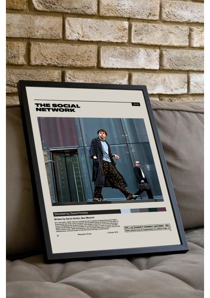 The Social Network Film Posteri - Siyah Çerçeveli fiyatları