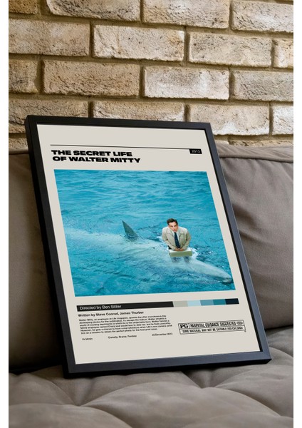 The Secret Lıfe Of Walter Mıtty Film Posteri - Çerçeveli fiyatları