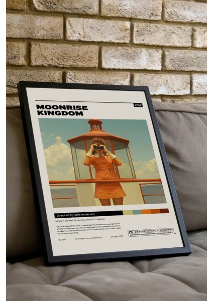 Moonrise Kingdom Film Posteri - Siyah Çerçeveli fiyatları