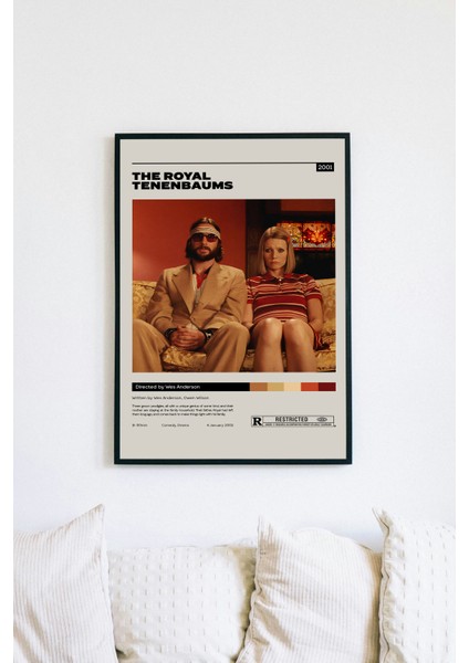 The Royal Tenenbaums Film Posteri - Siyah Çerçeveli