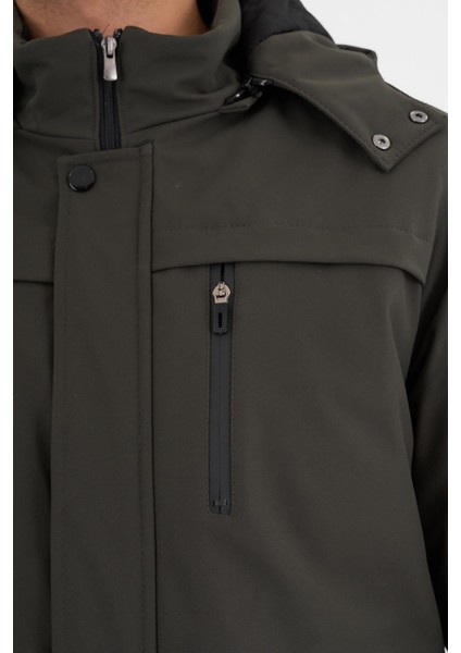 Erkek Yeşil %100 Su ve Rüzgar Geçirmez Kürklü Çıkartılabilir Kapüşonlu Mont&kaban fırsatları