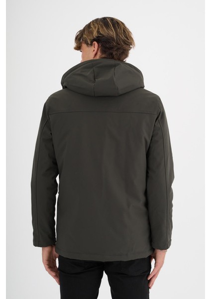 Erkek Yeşil %100 Su ve Rüzgar Geçirmez Kürklü Çıkartılabilir Kapüşonlu Mont&kaban indirimleri