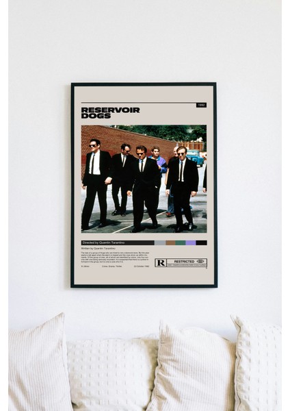 Reservoır Dogs Film Posteri - Siyah Çerçeveli