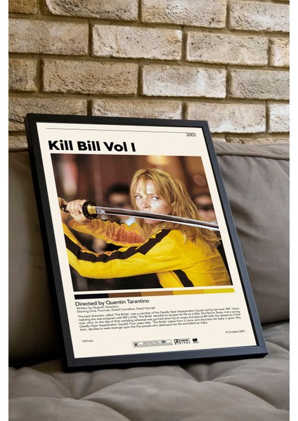 Kill Bill Film Posteri - Siyah Çerçeveli fiyatları