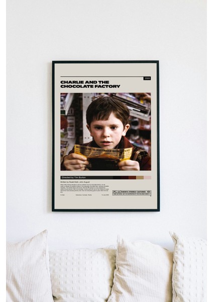 Charlie'nin Çikolata Fabrikası Film Posteri - Çerçeveli