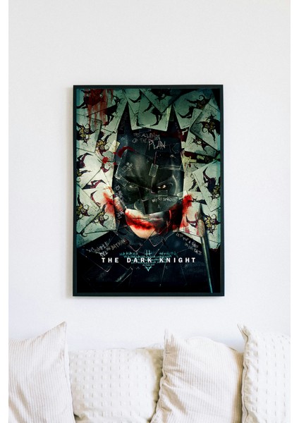 Batman - The Dark Knight Film Posteri - Siyah Çerçeveli