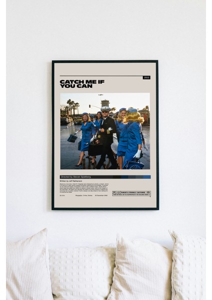 Catch Me If You Can Film Posteri - Siyah Çerçeveli