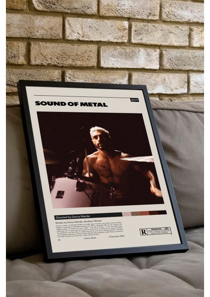 Sound Of Metal Film Posteri - Siyah Çerçeveli fiyatları