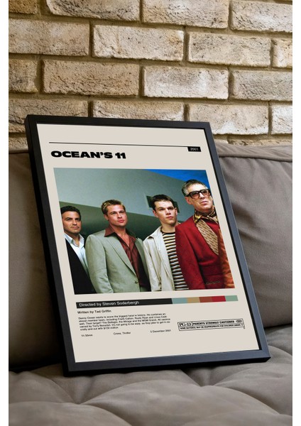 Ocean's 11 Film Posteri - Yüksesk Kalite Fudalab Poster - Çerçeveli fiyatları