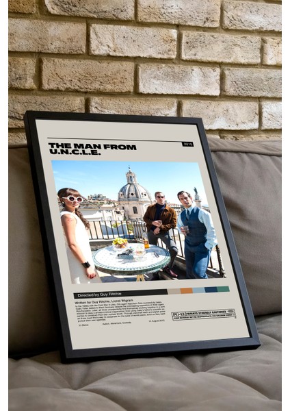 The Man From U.n.c.l.e. Film Posteri - Siyah Çerçeveli fiyatları