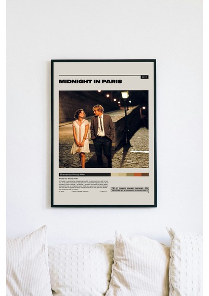 Mıdnıght In Parıs Film Posteri - Siyah Çerçeveli