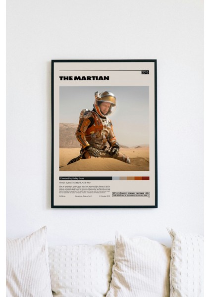 The Martıan ( Marslı ) Film Posteri - Çerçeveli