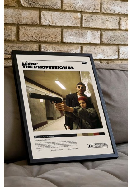 Leon: The Proffessıonal Film Posteri - Siyah Çerçeveli fiyatları