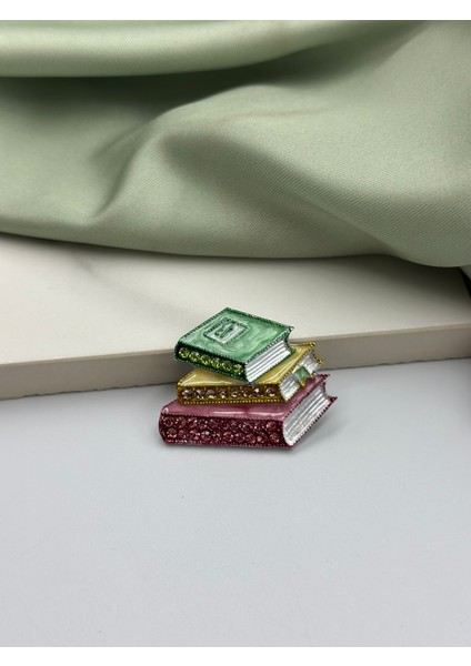 Kitaplar Tasarım Öğretmen Meslek Broş Yaka Iğnesi