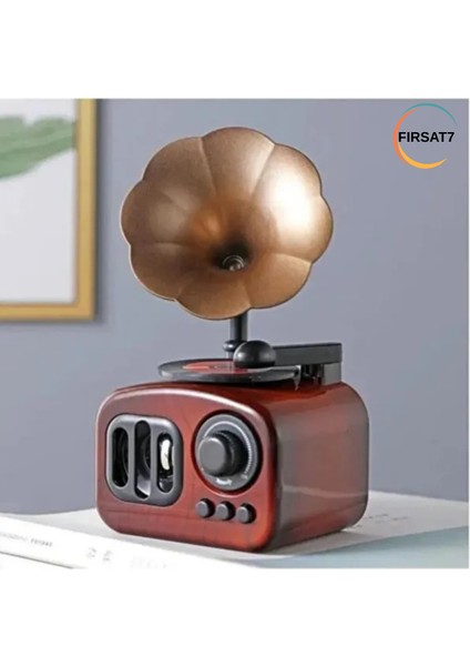 Dekoratif Nostaljik Dönen Plaklı Gramafon Müzik Kutusu Sevgili Arkadaşa Ev Ofis Dekoratif Hediyelik