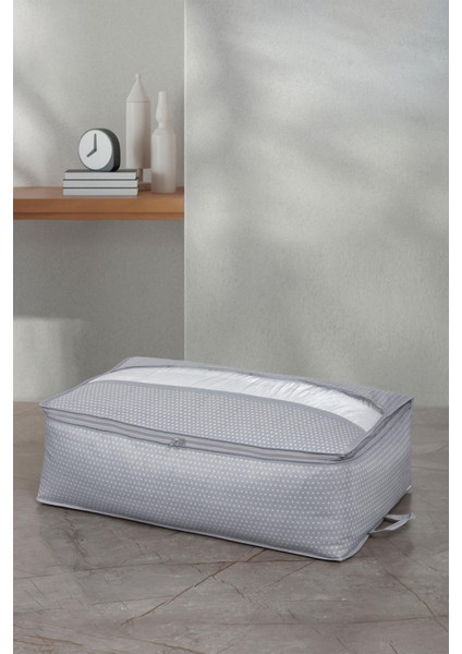 Gri Mega Boy Baza Altı Hurç, 74×46×22 Cm, Kullanışlı ve Şık Depolama Çözümü