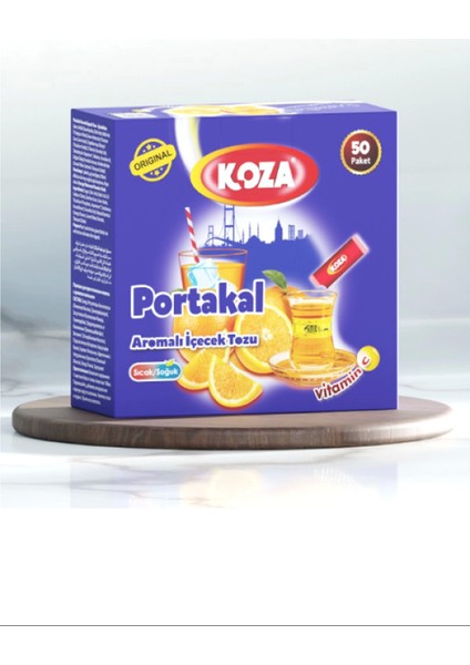 Koza Tek Içimlik Portakal Aromalı Toz Içecek 50'li