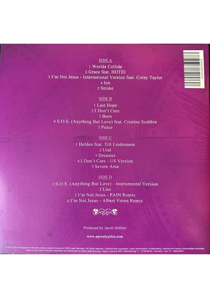 Apocalyptica - Worlds Collide (Limited Numbered Edition) - Plak indirimleri