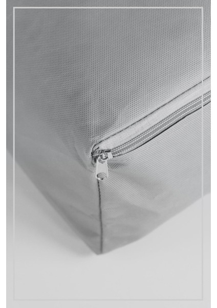 3'lü Gri Set, 70X50X25CM Pencereli Çekyat ve Baza Altı Düzenleyici