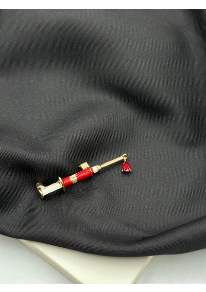 Kırmızı Şırınga Iğne Sağlık Konseptli Hemşire Broş Yaka Iğnesi fırsatları