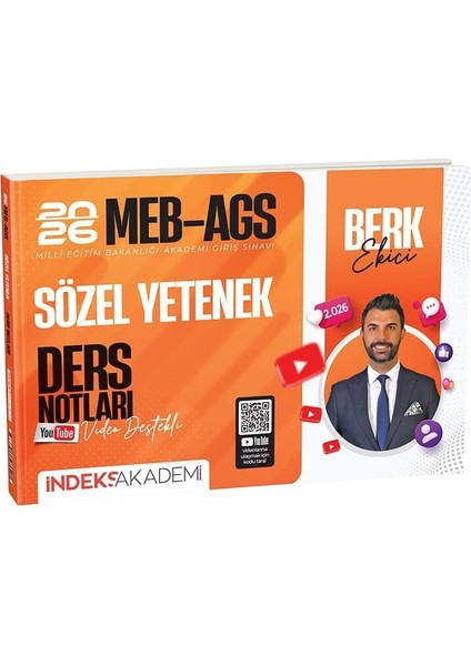 İndeks Akademi 2026 MEB-AGS Sözel Yetenek Video Ders Notları