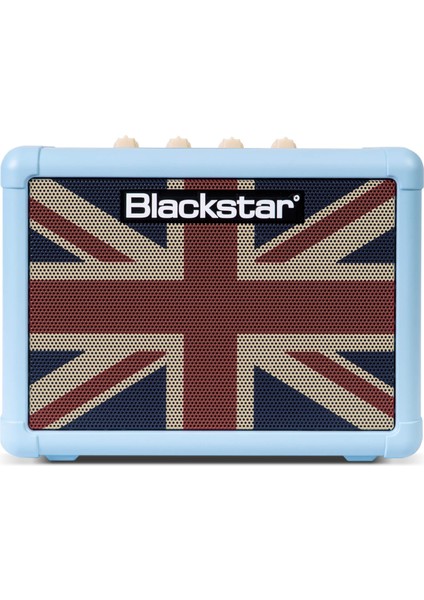 Blackstar Fly 3 Baby Blue Union Flag Mini Elektro Gitar Kombo Amfi