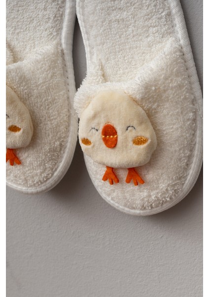 Civciv Desenli Kapüşonlu Bornoz (0-2 Yaş) indirimleri